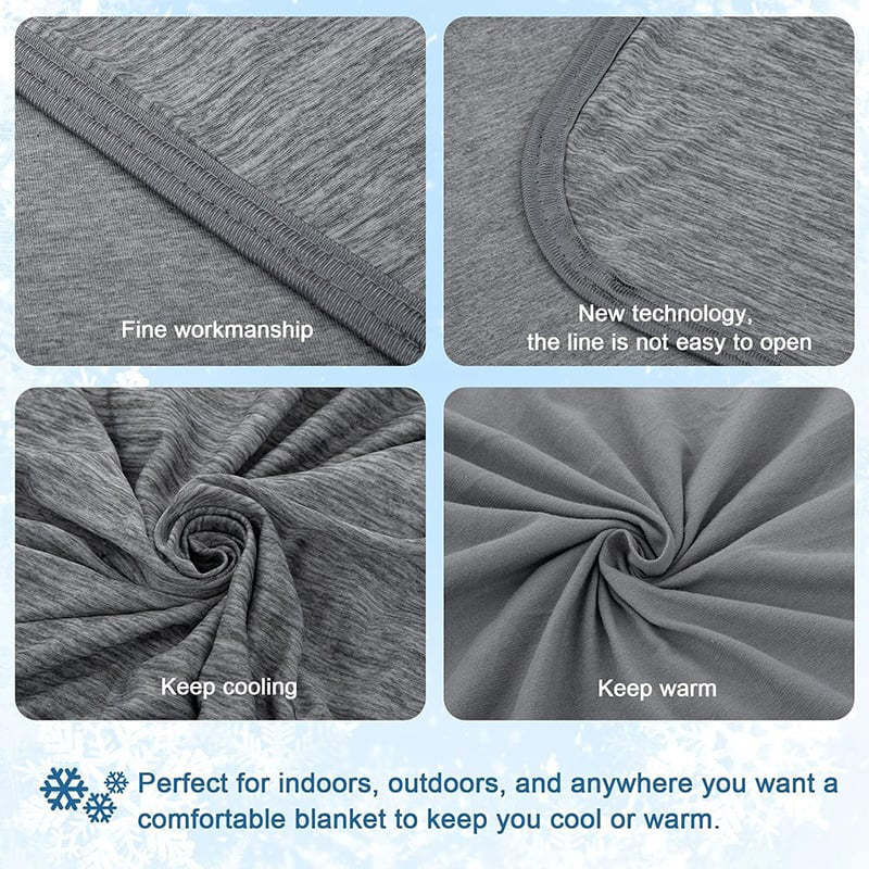 🌸Summer Hot Sale-50% Off ✨Cooling Blanket for Night Sweats - Advanced Temp-Regulating Comforter for Hot Sleepers, Stay Cool & Sleep Better