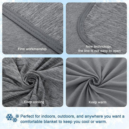 🌸Summer Hot Sale-50% Off ✨Cooling Blanket for Night Sweats - Advanced Temp-Regulating Comforter for Hot Sleepers, Stay Cool & Sleep Better