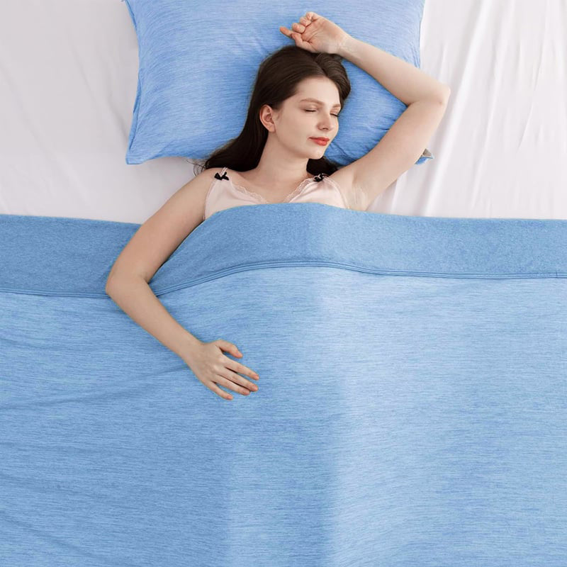 🌸Summer Hot Sale-50% Off ✨Cooling Blanket for Night Sweats - Advanced Temp-Regulating Comforter for Hot Sleepers, Stay Cool & Sleep Better