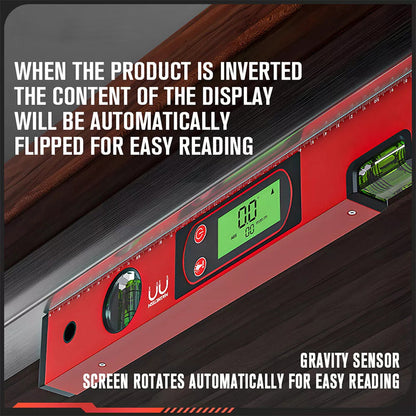 📏 Multi-Function Magnetic Level with LCD Digital Display – High Precision for Construction & DIY ⚡