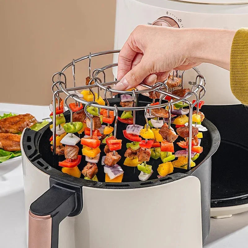 Free anti-scald gloves for a limited time🥩Air Fryer Vertical Kebab Grill + Free Heat Resistant Gloves 🍤