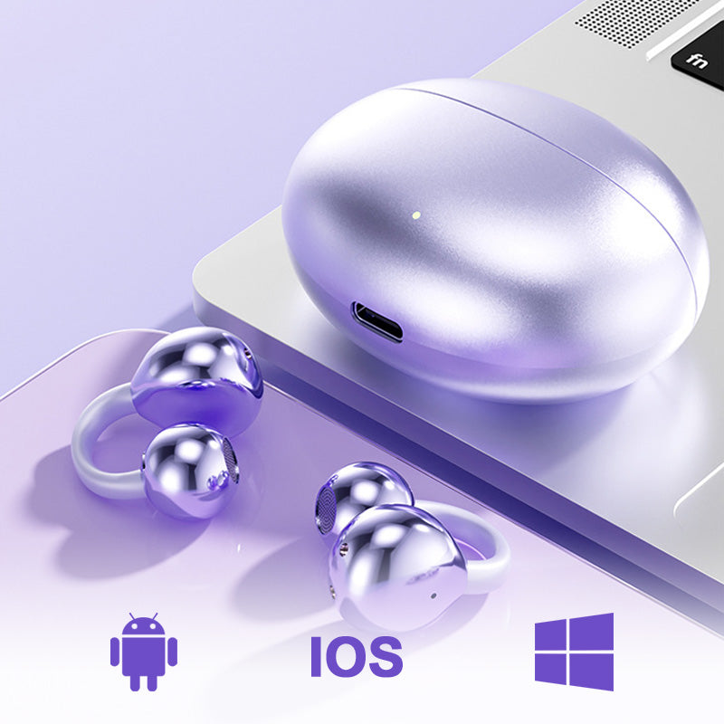 🎧 2026 Sale — Over 47,000 Sold!🔥Bluetooth 5.4 Clip-On Open Ear Earbuds with Noise Cancelling – AI Noise Cancelling 🎶