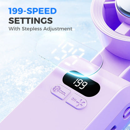 ❄️💨 Handheld Cooling Fan with Ice Mist – 3-speed settings, mist cooling – Pay on delivery ⚡✅