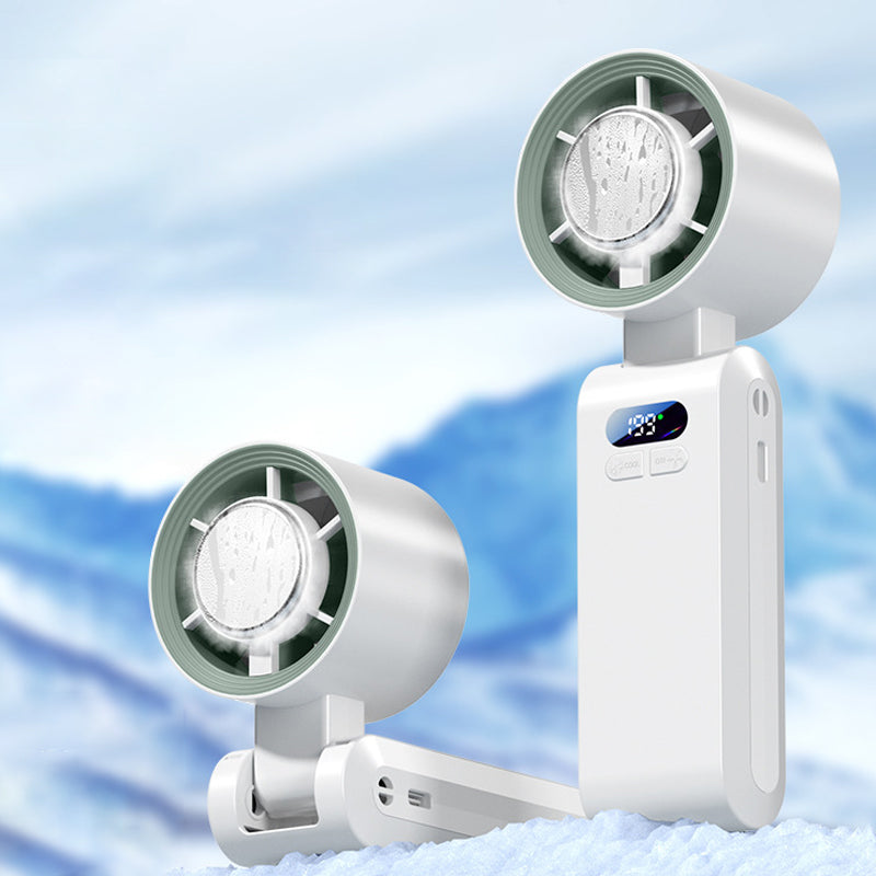 ❄️💨 Handheld Cooling Fan with Ice Mist – 3-speed settings, mist cooling – Pay on delivery ⚡✅