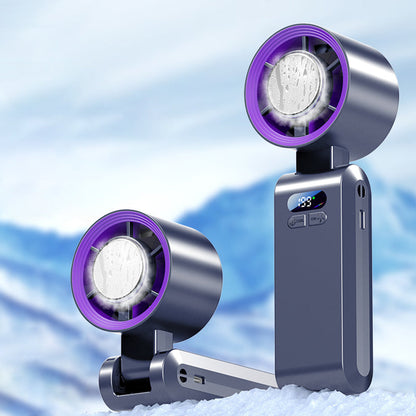 ❄️💨 Handheld Cooling Fan with Ice Mist – 3-speed settings, mist cooling – Pay on delivery ⚡✅