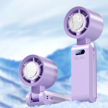 ❄️💨 Handheld Cooling Fan with Ice Mist – 3-speed settings, mist cooling – Pay on delivery ⚡✅