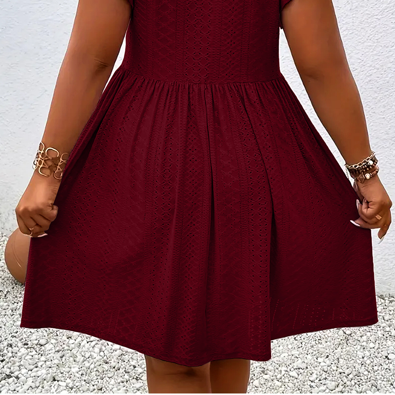 ✨LIMITED-TIME 50% OFF! 👗 Women's V-Neck Ruffle Trim Dress