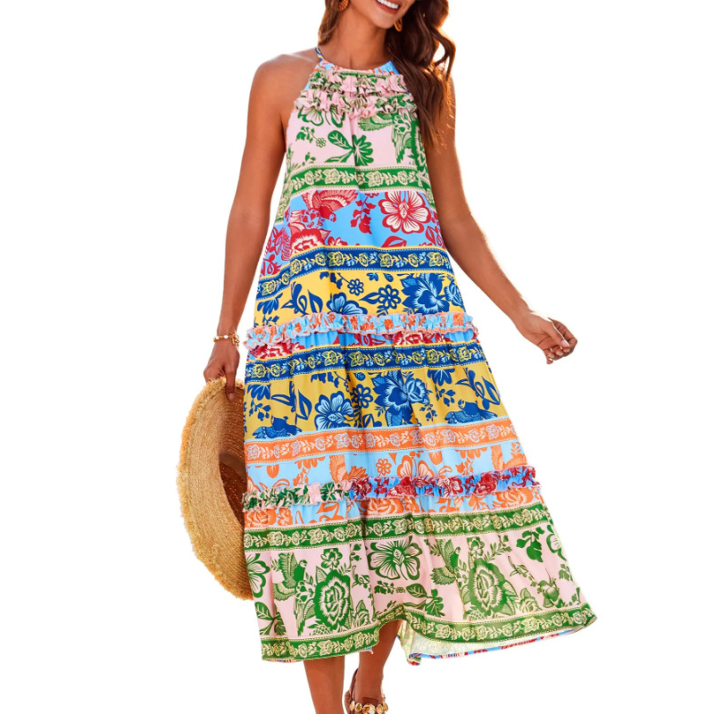 🎉Women's Charming Loose Bold Print Dresses