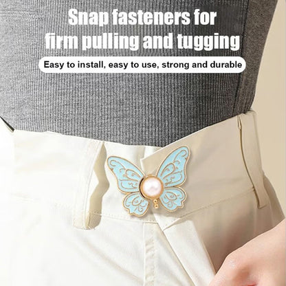 🌸🦋 LAST DAY! BUY 1 GET 1 FREE 🎁💜 Removable Butterfly Waist Adjustment Buckle – No‑Tool, Adjustable Fit for Jeans, Skirts & Dresses, Creates Hourglass Shape ✨👗💃