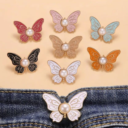 🌸🦋 LAST DAY! BUY 1 GET 1 FREE 🎁💜 Removable Butterfly Waist Adjustment Buckle – No‑Tool, Adjustable Fit for Jeans, Skirts & Dresses, Creates Hourglass Shape ✨👗💃