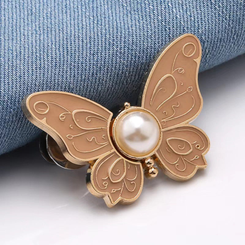 🌸🦋 LAST DAY! BUY 1 GET 1 FREE 🎁💜 Removable Butterfly Waist Adjustment Buckle – No‑Tool, Adjustable Fit for Jeans, Skirts & Dresses, Creates Hourglass Shape ✨👗💃