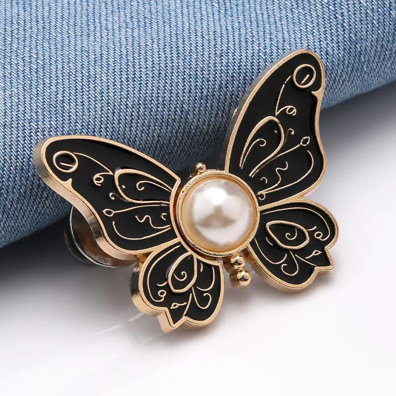 🌸🦋 LAST DAY! BUY 1 GET 1 FREE 🎁💜 Removable Butterfly Waist Adjustment Buckle – No‑Tool, Adjustable Fit for Jeans, Skirts & Dresses, Creates Hourglass Shape ✨👗💃