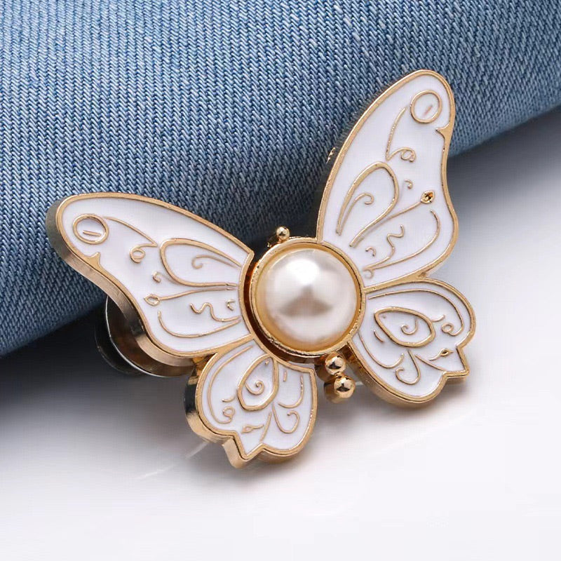 🌸🦋 LAST DAY! BUY 1 GET 1 FREE 🎁💜 Removable Butterfly Waist Adjustment Buckle – No‑Tool, Adjustable Fit for Jeans, Skirts & Dresses, Creates Hourglass Shape ✨👗💃