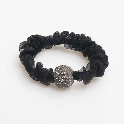 Elegant Rhinestone Mesh Hair Ties