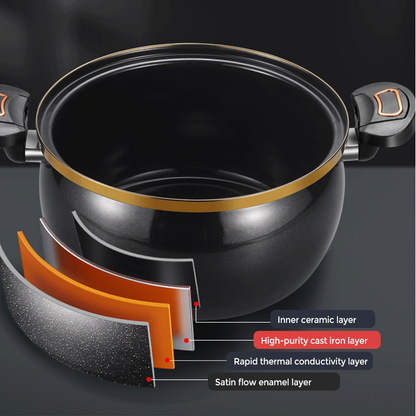 🔥Limited Time Promotion 50% OFF🔥Large Capacity Micro-Pressure Enamel Soup Pot