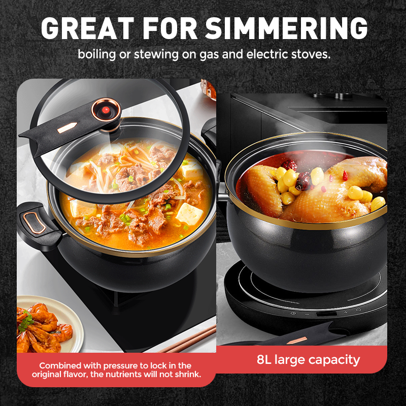 🔥Limited Time Promotion 50% OFF🔥Large Capacity Micro-Pressure Enamel Soup Pot