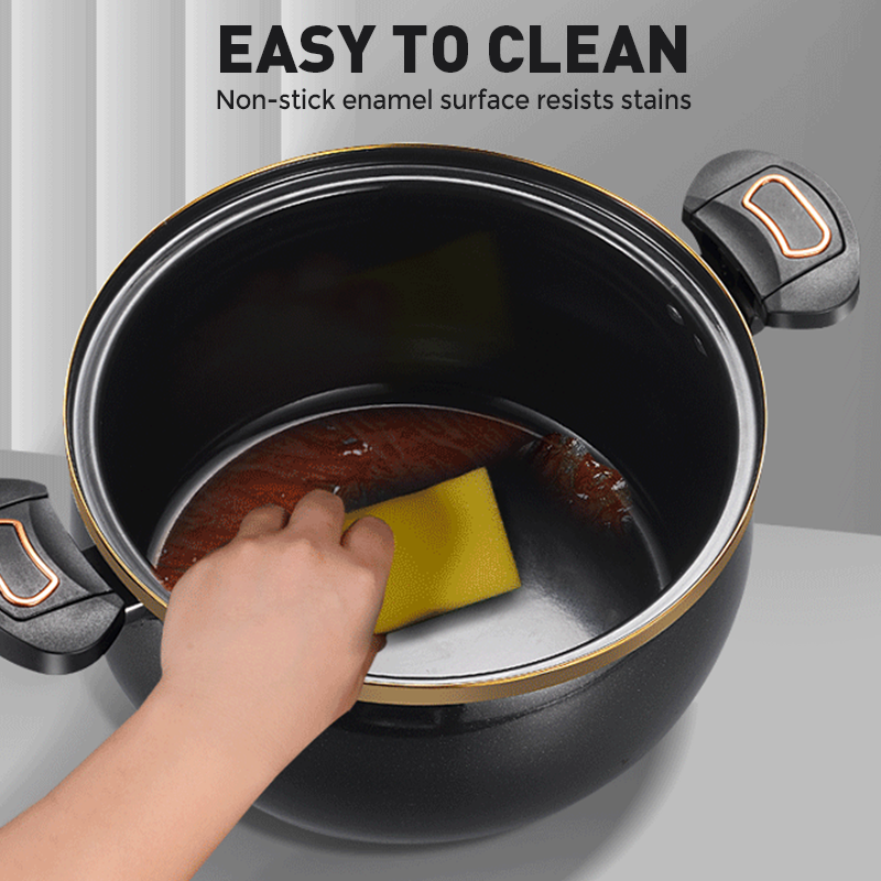 🔥Limited Time Promotion 50% OFF🔥Large Capacity Micro-Pressure Enamel Soup Pot
