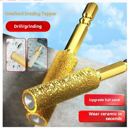 🔥2-in-1 Hexagonal Shank Brazing Dry Drilling Specialized Hole Opener