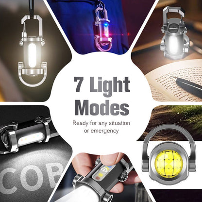 🔦 Rechargeable Keychain Flashlight – 300 Lumens, USB-C Charging & Compact, Unbreakable Design for EDC ⚡