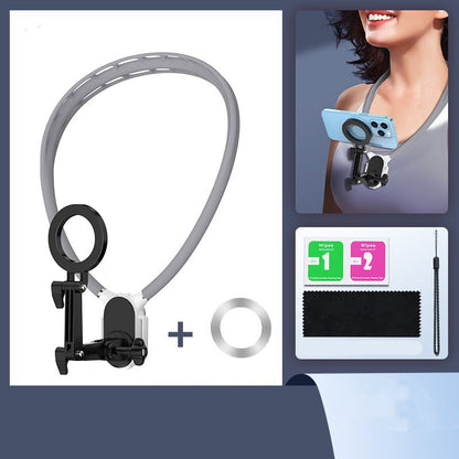 Magnetic Neck Phone Holder for Hands-Free Recording