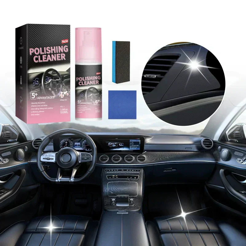 🚗BUY 2 GET 1 FREE !🔥Car Interior Polish Cleaner – Deep Cleaning, Restores Shine & Non-Toxic Formula ✨