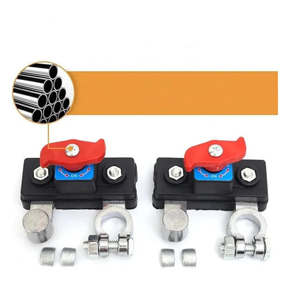 🔥One-Hand Operation🔥Car Battery Disconnect Switch – Protect Your Car Battery & Cut Power Instantly!