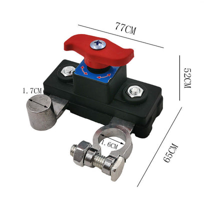 🔥One-Hand Operation🔥Car Battery Disconnect Switch – Protect Your Car Battery & Cut Power Instantly!