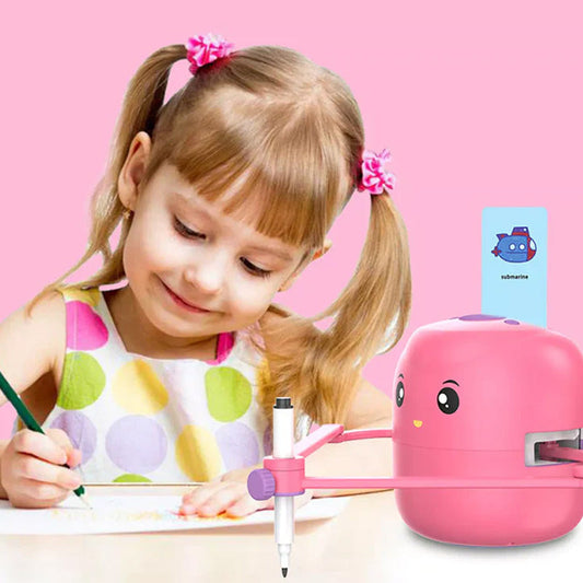 🔥Christmas Limited-Time Offer: 50% OFF!!!🔥Interactive Drawing Robot for Kids with 100 Cards