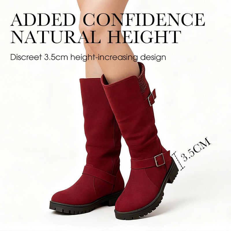 💖Black Friday Mega Deal – 50% off!💖Women's Slouchy Boots, Mid-Calf Length