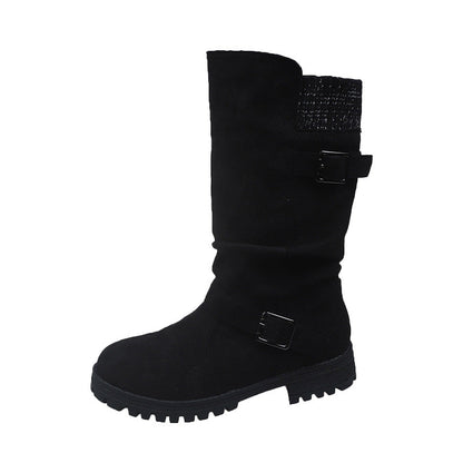 💖Black Friday Mega Deal – 50% off!💖Women's Slouchy Boots, Mid-Calf Length