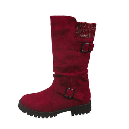 💖Black Friday Mega Deal – 50% off!💖Women's Slouchy Boots, Mid-Calf Length