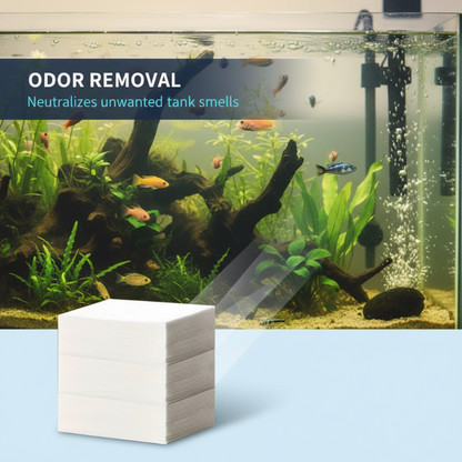 ✨ AQUARIUM CLARIFYING SHEETS - Crystal Clear Water in 24 Hours, Removes Odors and Impurities, Safe for All Fish and Plants 🌿🔮