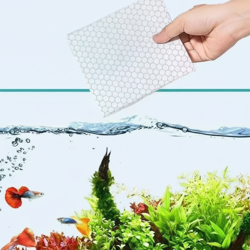 ✨ AQUARIUM CLARIFYING SHEETS - Crystal Clear Water in 24 Hours, Removes Odors and Impurities, Safe for All Fish and Plants 🌿🔮