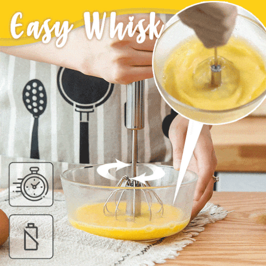 🎄Buy 1 Get 1 Free🥚Stainless Steel Semi-Automatic Whisk