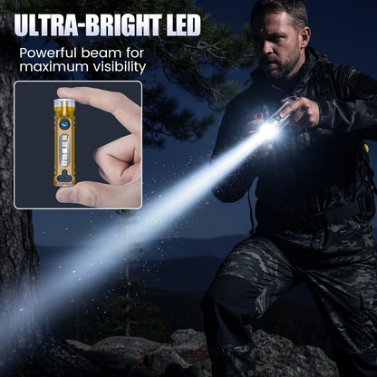 Multi-Functional Rechargeable Mini Keychain Flashlight