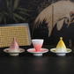 Creative Rotating Ceramic Teacup with Saucer Set