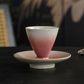 Creative Rotating Ceramic Teacup with Saucer Set