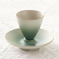Creative Rotating Ceramic Teacup with Saucer Set