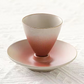 Creative Rotating Ceramic Teacup with Saucer Set