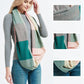 Unisex Stylish Plaids Infinity Scarf with Hidden Zipper