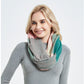 Unisex Stylish Plaids Infinity Scarf with Hidden Zipper