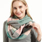 Unisex Stylish Plaids Infinity Scarf with Hidden Zipper
