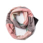 Unisex Stylish Plaids Infinity Scarf with Hidden Zipper