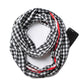 Unisex Stylish Plaids Infinity Scarf with Hidden Zipper