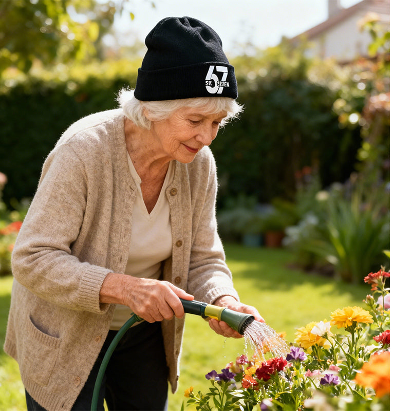 Comfortable & Warm Number 67 Graphic Beanie