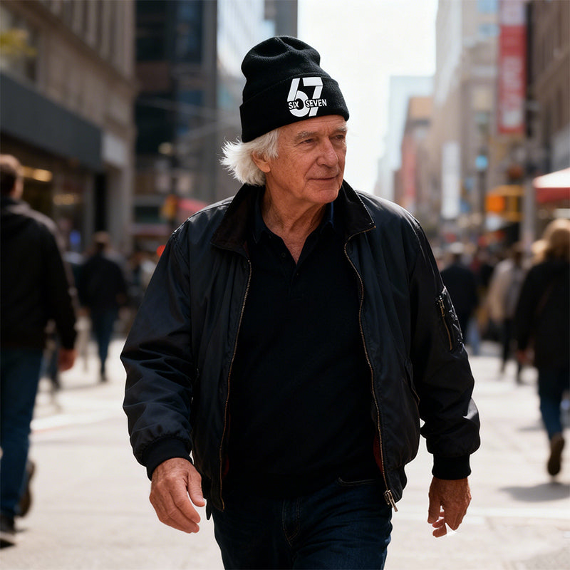 Comfortable & Warm Number 67 Graphic Beanie
