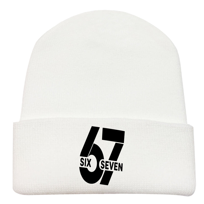Comfortable & Warm Number 67 Graphic Beanie