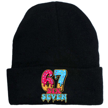 Comfortable & Warm Number 67 Graphic Beanie