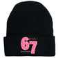 Comfortable & Warm Number 67 Graphic Beanie
