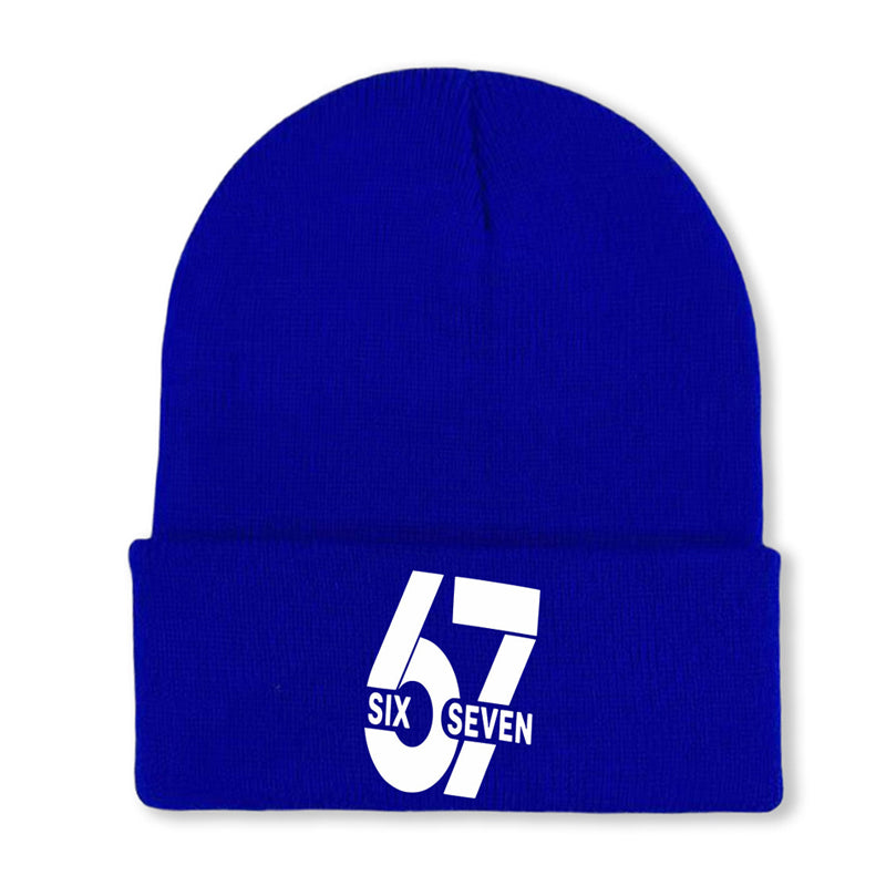 Comfortable & Warm Number 67 Graphic Beanie